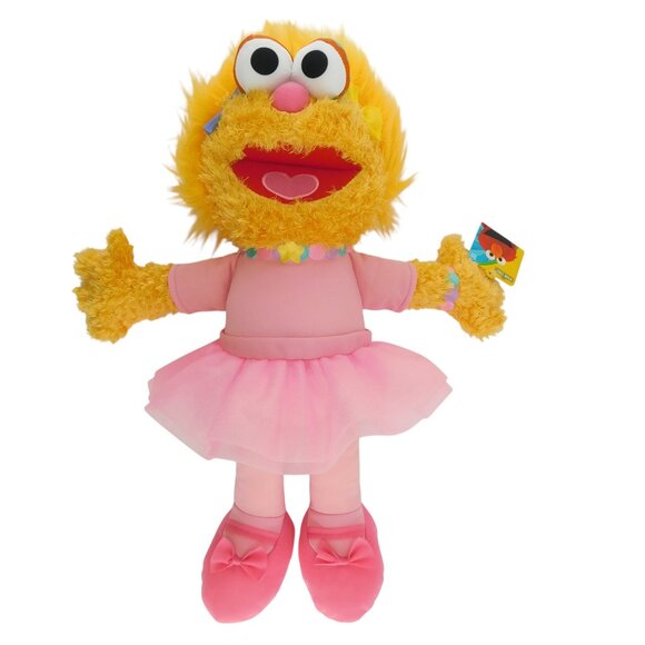 New Large ZOE Plush Stuffy Stuffies Sesame Street Place Character 16